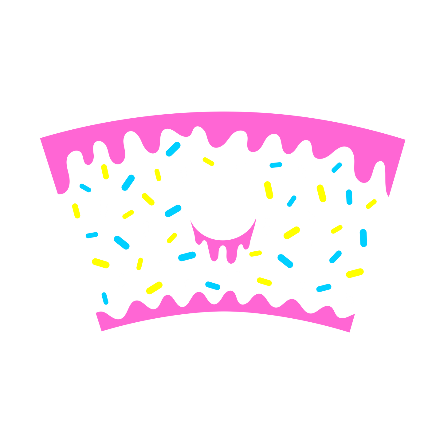 Pink Donut- Cold Cup Wrap
