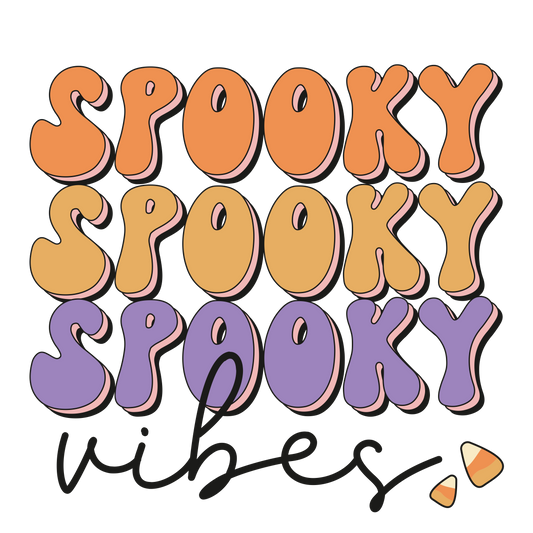 Spooky Spooky Spooky Vibes T-Shirt Transfer