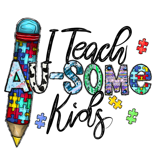 I Teach Au-some Kids T-Shirt Transfer
