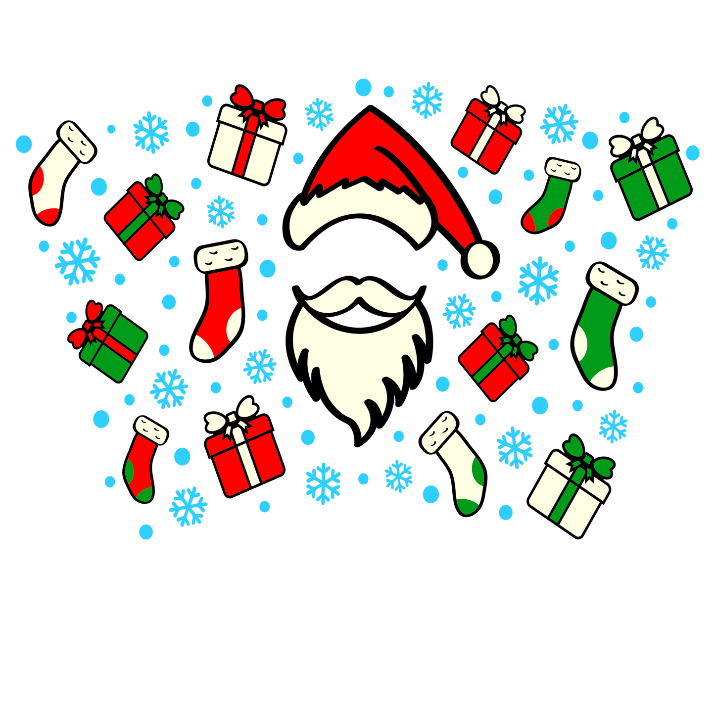 Santa Hat -Cold Cup wrap