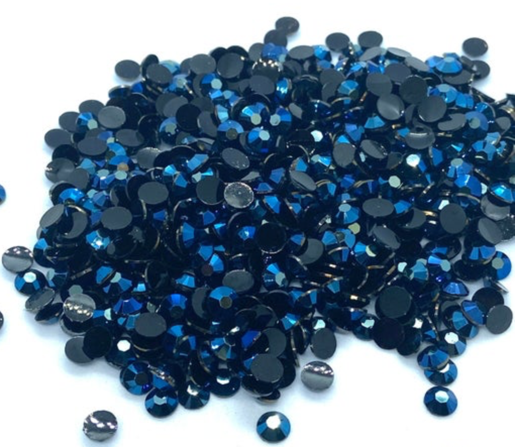 Montana Jelly AB Resin Round Flat Back Rhinestones