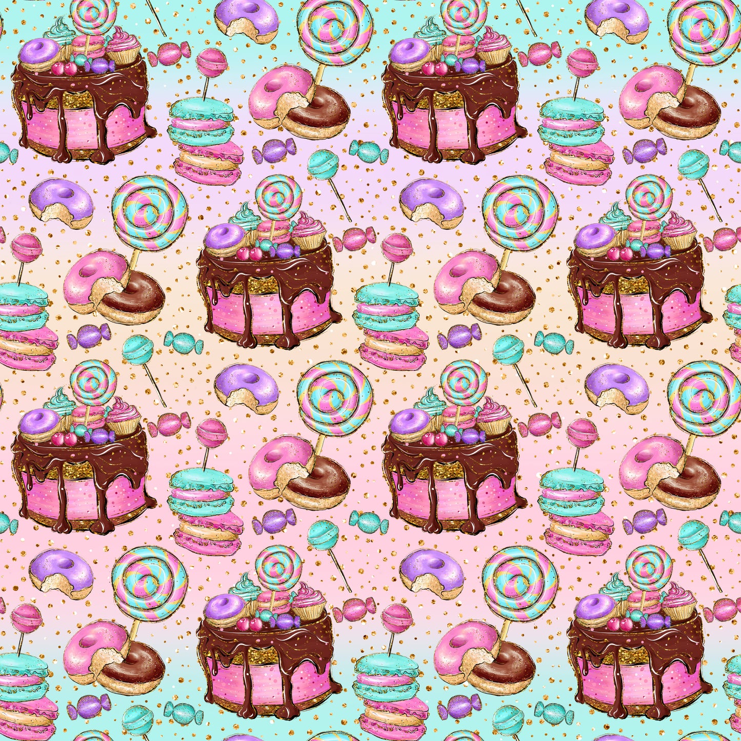 Sweet Treats-12x12 Adhesive Vinyl