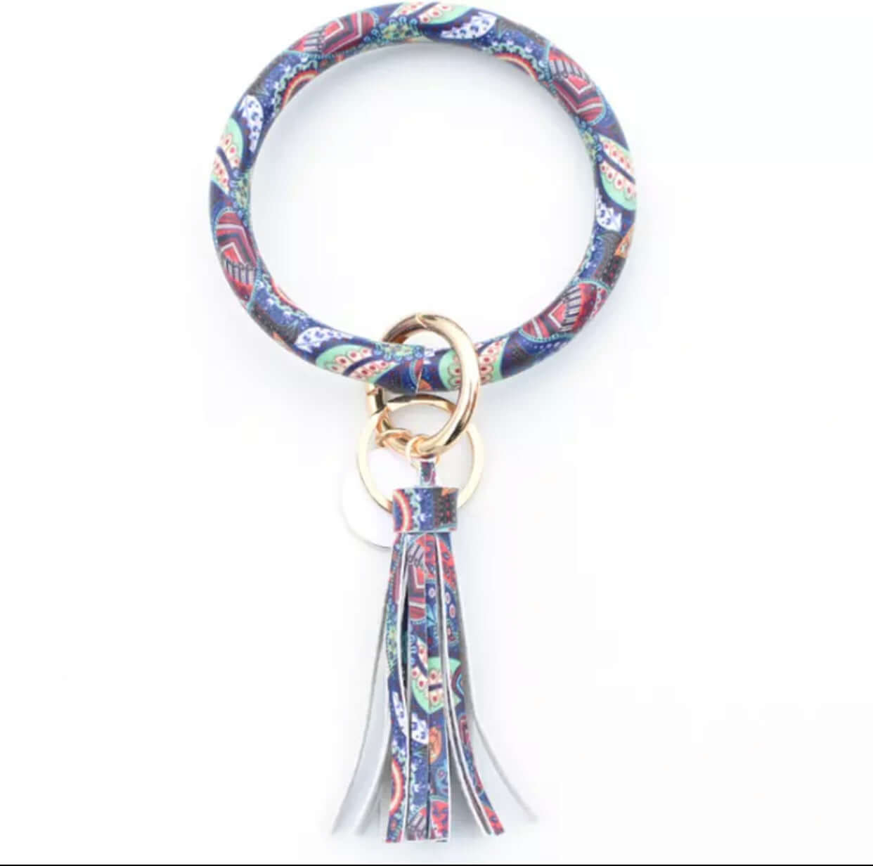 Bangle Bracelet Keychain With Blank Charm For Monogram (NOT SUBLIMATION)