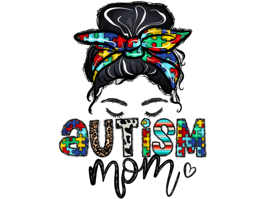 Autism Awareness Mom/Dad T-Shirt Transfer