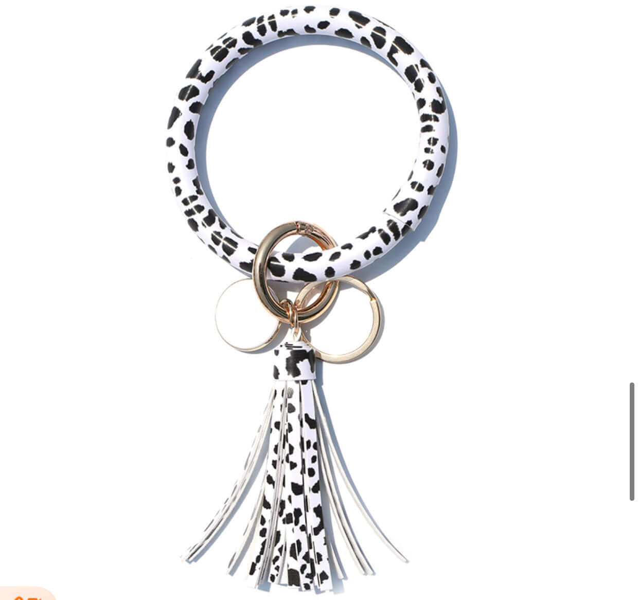 Bangle Bracelet Keychain With Blank Charm For Monogram (NOT SUBLIMATION)