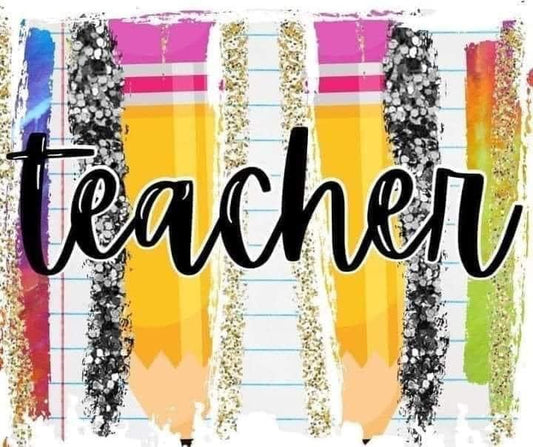 Teacher Notebook Paper Tumbler Wrap