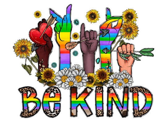 Be Kind Pride  T-Shirt Transfer