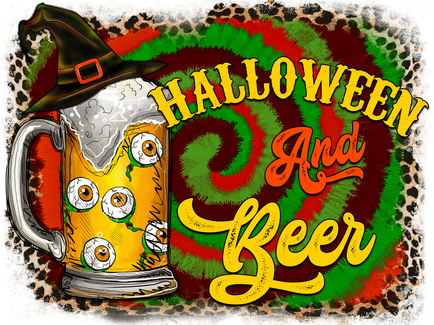 Halloween and Beer T-Shirt Transfer