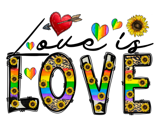 Rainbow Love is Love T-Shirt Transfer