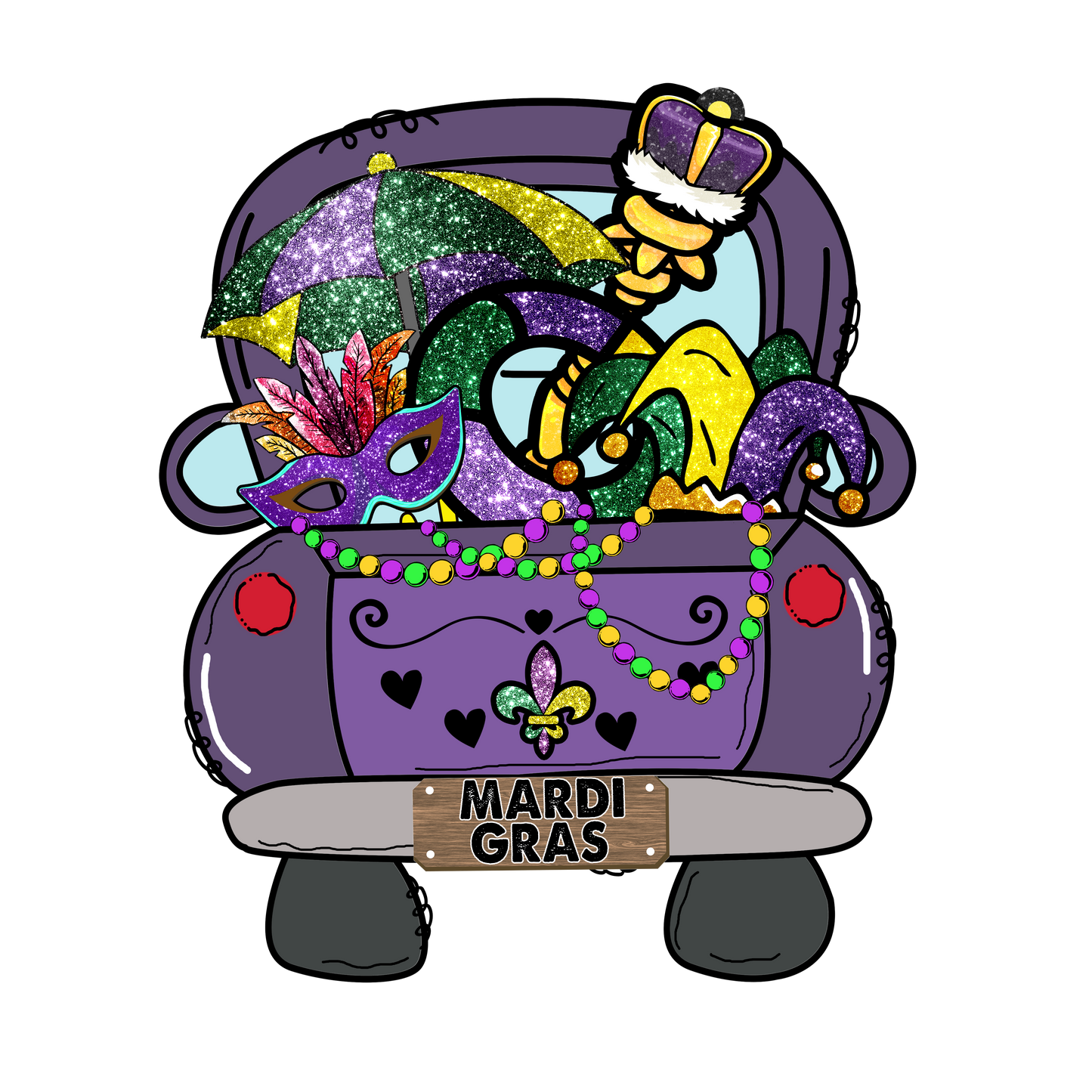 Mardi Gras Truck- Mardi Gras T-shirt Transfer