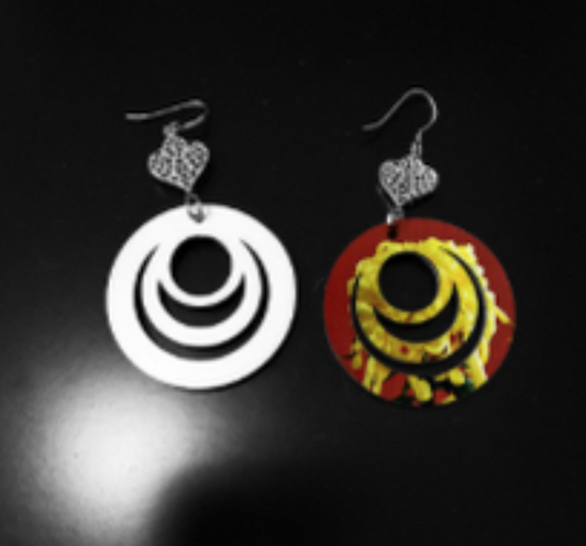 Spiral Sublimation Earring