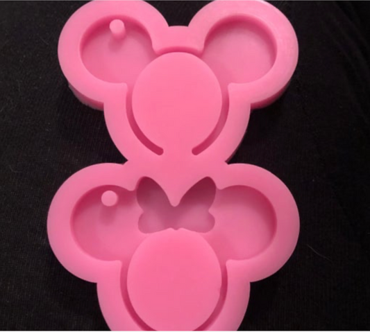 Mickey/Minnie Double silicon resin mold