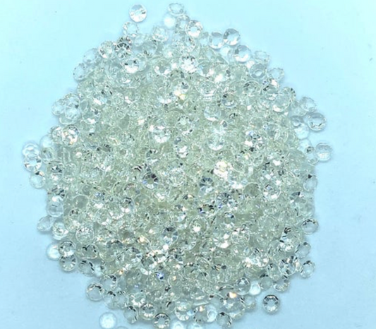 Transparent Resin Round Flat Back Rhinestones