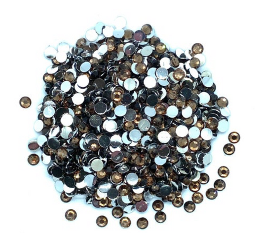 Violet Resin Resin Round Flat Back Rhinestones