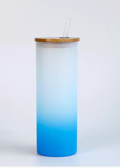 24 oz Ombre Chilly Tumbler Sky Blue Ombre