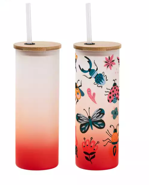 sweet grain Color Changing Sublimation Glass Cups, 25