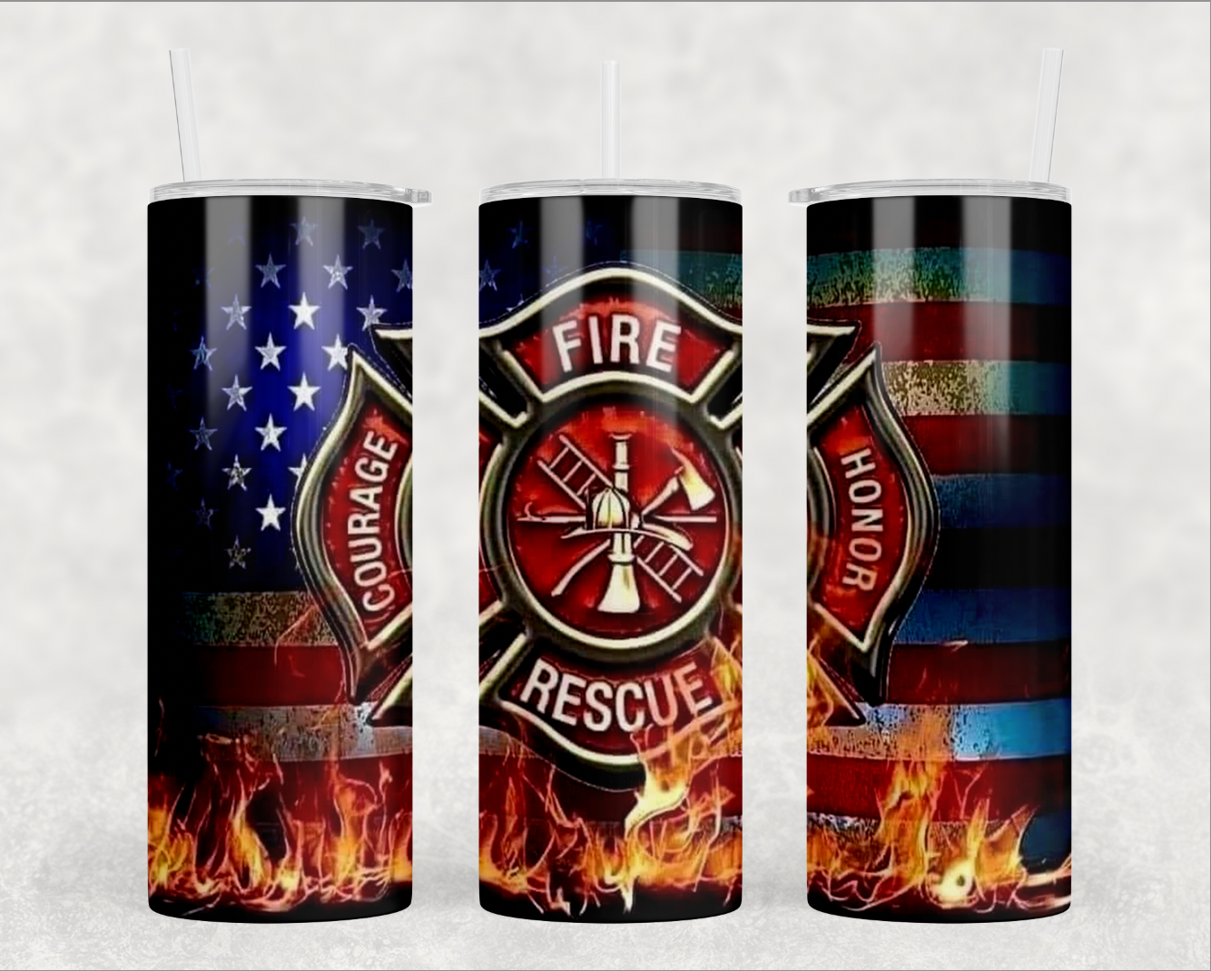 Fire Fighter Tumbler Wrap