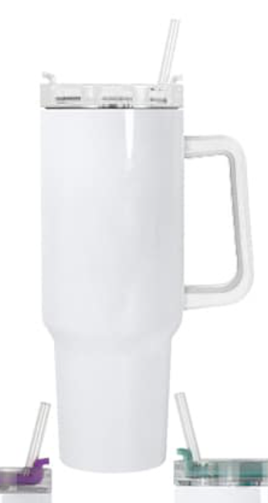 Ready To Ship- 40 oz Sublimation Tumbler W/ Handle