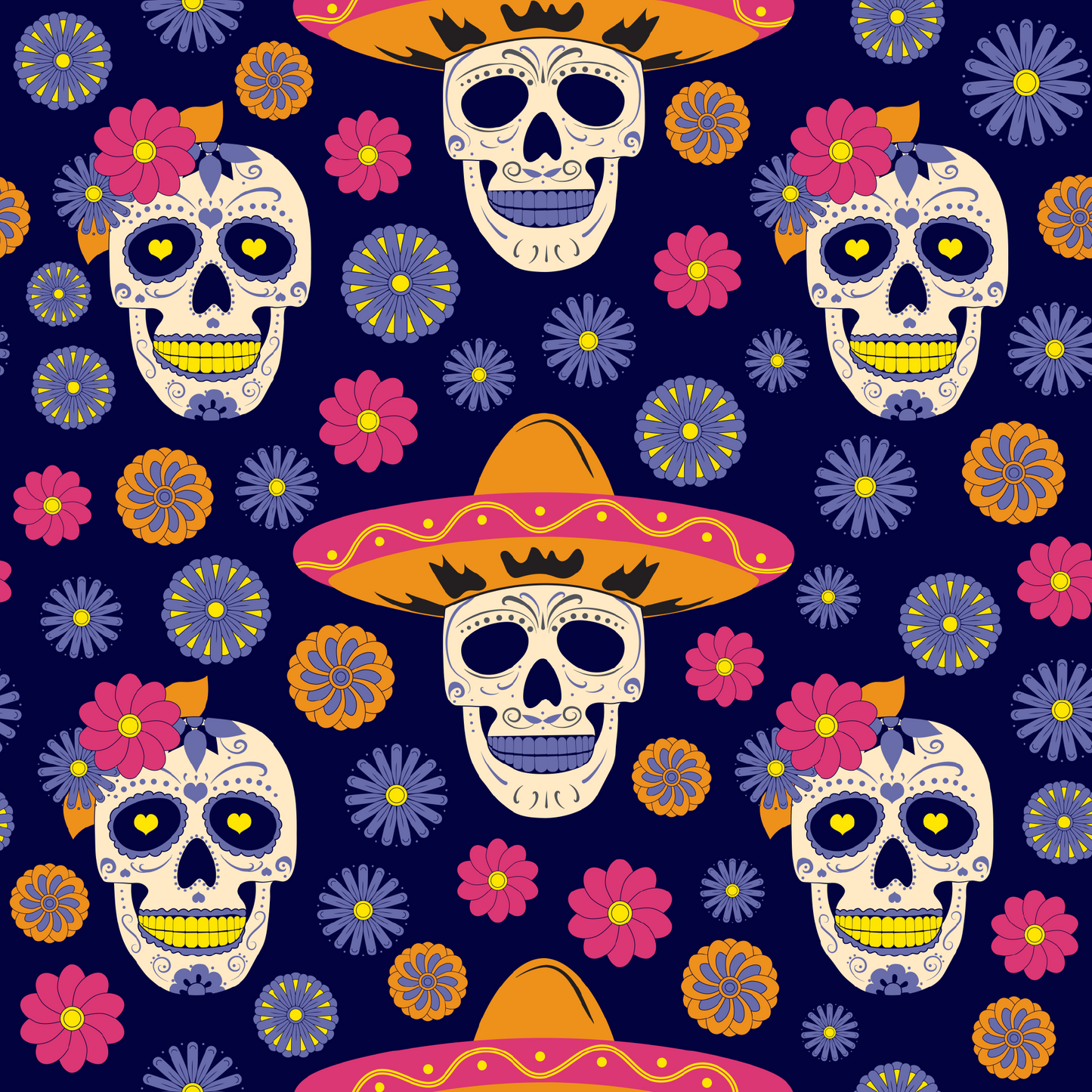 Sugar Skull-12x12 Adhesive Vinyl