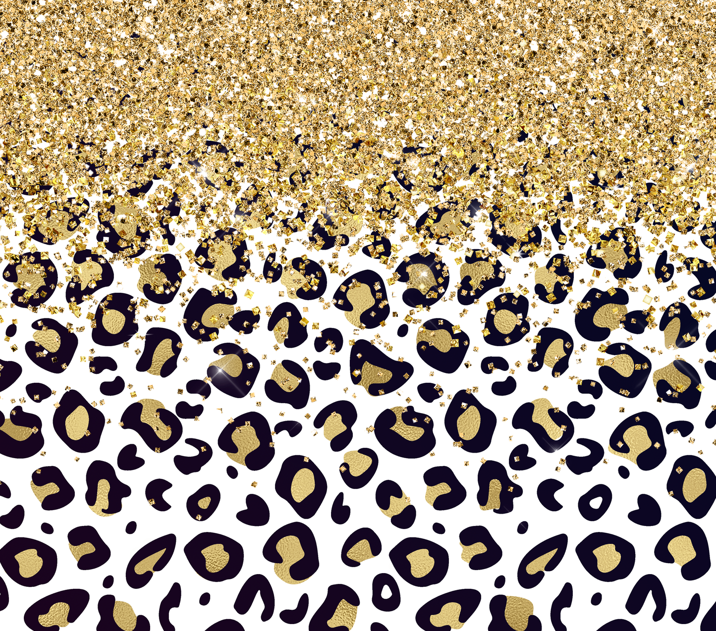 Shiny Leopard Pattern-20 oz Tumbler Wrap