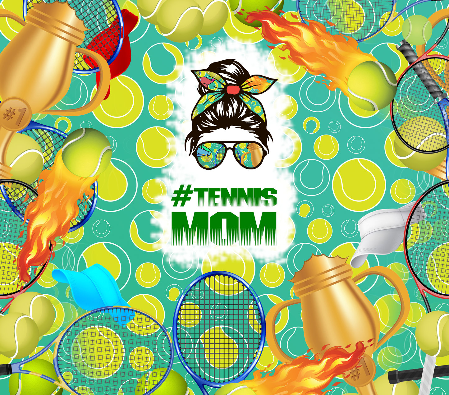 Tennis Mom Tumbler Wrap
